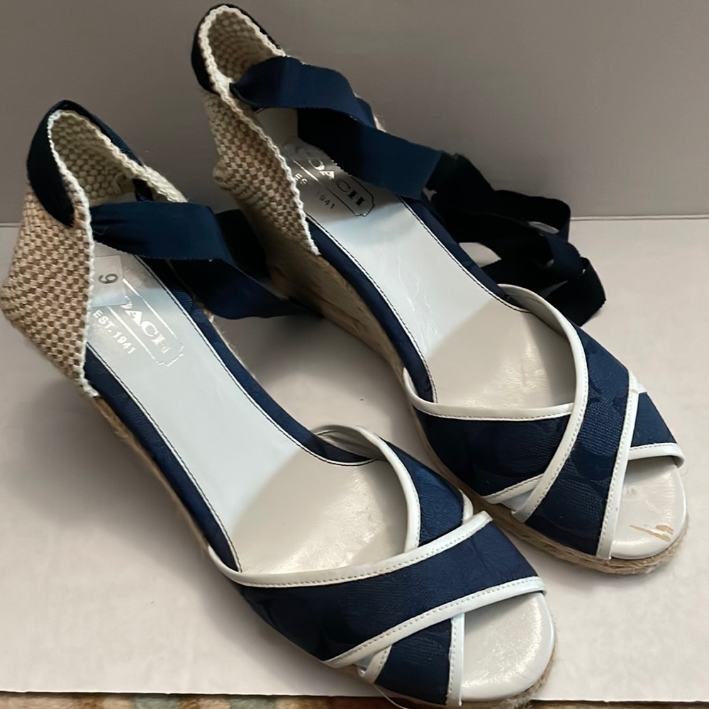 Coach wedge heels